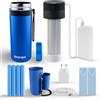 Home Care Wholesale Frigo Insulina da Viaggio 2-8℃, Mini Frigo per Medicinali con batteria 20000mAh + 4 Impacchi di Ghiaccio Biogel, Elettrico Frigorifero per Insulina da Viaggio, Approvato TSA