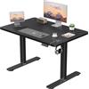 JUMMICO Scrivania Regolabile in Altezza con Caricatore USB, Scrivania Regolabile Elettrica 100 x 60 cm, Standing Desk