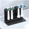 YYBO Porta Testine Spazzolino Elettrico, YYBO Porta Spazzolini Elettrici, Porta Spazzolino Elettrico da Muro, Portaspazzolini da Bagno Portaspazzolino Elettrico (Nero, Grande)