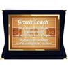 ByClay Laboratory Targa Ringraziamento Coach Basket | Targa Grazie Coach su Cofanetto in Velluto | Idea Regalo Allenatore Pallacanestro | Regalo Fine Stagione Squadra Basket 20x15 cm