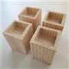 NANNAN3360 Rialzi per Letto in Legno 4 Rialzi per Divano Piedini di Supporto per Pesanti Sollevatori da Mobili Altezza 3-20 cm, per Tavolo Divano Scrivania (A 4.5cm-Increase Height 5cm)