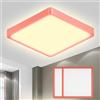 LQWELL® Plafoniera Lampada da soffitto a LED, IP44 Lampada da bagno impermeabile Quadrata piatta 18W 3000K 1600LM Sottile per soggiorno Bagno Camera da letto Cucina Seminterrato Ufficio, 220 * 24mm