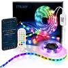 ETRLNXY RGBIC - Striscia LED da 2,5 m, con retroilluminazione a LED, per TV da 32 a 55 pollici, per TV da 32 a 55 pollici, con app e telecomando, sincronizzazione con musica, LED USB, illuminazione IC