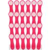 trendfinding 24 mollette da bucato con molle a pressione in acciaio inox e Soft Grip Softgrip Soft Touch Softtouch rosa grigio scuro