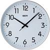 Unity Orologio da parete, Fradley, Silenzioso, Moderno, Argento, 30 cm