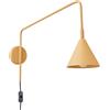 SOLLUX lighting Lampada da Parete - Applique da Parete - Acciaio - 1 Paralume - Lampadina LED - Oro Nero Nox