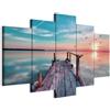 Cuadros B&D XXL - Quadro 5 Pezzi - Stampa su Tela Canvas con Struttura - Quadri Componibili Moderni Soggiorno Grandi - Murale Arte Decorazioni da Parete Decori -