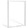 Bildershop-24 Cornice per fughe ombreggiante Lemgo per telaio della barella e tele, bianco (opaco), 60x90cm