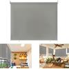 LZQ Tenda a rullo oscurante, per esterni, per balcone, verticale, resistente ai raggi UV e antivento, impermeabile (grigio, 100 x 240 cm)