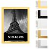Estancia Cornice Portafoto in Plastica Color Rovere 30x45 cm - Cornice 30 x 45 con Vetro Acrilico Infrangibile - Moderna per Pareti e Tavoli