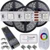 Mondo Strisce Led: Kit da 15 metri (3 Bobine+1 trasformatore da 200w +1Controller) RGB, 900Led, 180Watt, 15.000 Lumen 24V RGB. Striscia Led Strip ip20