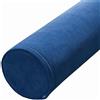 ZZDZW Cuscino Rotondo Cilindrico Cuscino A Rullo Lungo Cuscino Cervicale Rotondo Supporto Iombare Cuscino, Cuscino Cilindrico Con Fodera Rimovibile Per Dormire/sedia/auto/divano(Navy blue,10x50cm/4x19in)