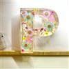 Generico Luce Notturna In Resina Floreale, Lettere In Resina Con Fiori Pressati Con Luce LED, Lampada Notturna Floreale Creativa, Luce Notturna Con Lettere Di Fiori Secchi, Regali Per La Festa Della Mamma