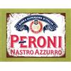 Bioprocess Targa in metallo 20,3 x 30,5 cm, motivo: birra Peroni, vintage, retrò, per cucina, pub, bar