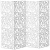 Densony Paravento a muro in 12 parti con pannelli sospesi - 40 x 40 cm - Frangivista per casa, hotel e bar - Bianco