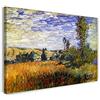 Printed Paintings Stampa su Tela (80x60cm): Claude Monet - Percorso Attraverso i campi di Papaver