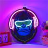 Maimeili Cool Monkey UV Print LED Neon Sign Acrylic Light Up Art Wall Decor per l'uomo Grotta Garage Bar Negozi Camera da letto Decorazioni Casa di festa Vacanze Alimentato USB
