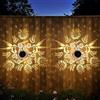 FabStyl Lampada Solare da Esterno, 2 Pezzi, Luci Solari Esterno Impermeabili IP65, Decorazione da Giardino a Tema Colibrì e Girasole per Porte d'Ingresso, Patio, Verande e Terrazze