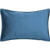 Morbidissimi - Set 2 Fodere Copricuscino Arredo Danae in Velluto 30x50 cm Blu, Cuscini Decorativi con Cerniera Nascosta, Tinta Unita per Divano Letto Poltrona, Senza Imbottitura AC212