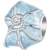Qings Charm Conchiglia per Bracciali in Argento Sterling 925 Ciondolo Animali Marini Estivi Compatibile con Bracciali e Bollane per Donna
