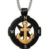 amorili Collana Uomo Ancora Acciaio Inossidabile - Ciondolo Nautico Marina Militare - Idea Regalo Maschile Elegante - Gioiello Vintage Stile Marino - cll1967
