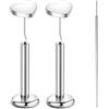 Lantine Piercing per labbro, 16 g (1,2 mm), in titanio G23, con cuore, lunghezza della barretta: 6 mm, 8 mm, 10 mm, 12 mm, per elice, trago, cartilagine, Monroe, labbro, push-in senza filettatura