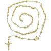 Never Say Never Rosario in oro giallo 18k lungo 61 cm con chiusura a moschettone. Peso: 10,10 g di oro 18 k. Ideale comunione, uomo e donna., cm, Oro, Non Applicabile
