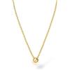 Purelei Collana a Y da donna con ciondolo a forma di loto, elegante collana in acciaio inox, catena a maglie in filigrana, moderna collana, gioiello regalo per donne