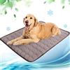 NIBESSER Tappetino Refrigerante per Cani Grandi Tappetino Rinfrescante per Gatti Impermeabile Antiscivolo Tappeto Refrigerante Cane per Viaggio Macchina Cuccia Casa，XL-100x70cm，Marrone