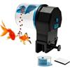 Holzsammlung Intelligent Auto Aquarium Fish Feeder, Aquarium Tank Timer Feeder, Dispenser di cibo per pesci programmabile - Basic(Blue)