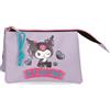 Pepe Jeans Sanrio Kuromi Retropop Borsellino Viola 14x10x3.5 cm Poliestere