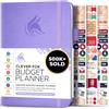 Clever Fox Budget Planner - Expense Tracker Notebook. Monthly Budgeting Journal, Finance Planner & Accounts Book to Take Control of Your Money. Undated - Start Anytime (Lavanda, A5 (14.25 X 21 cm))