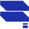 M METERXITY 12-Pack Materiali Grezzi Per Incisione 10x2 Pollici Blu/Bianco