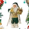 Generic Piccola Bambola di Babbo Natale, Babbo Natale Verde Creativo Borsa da Tenuta per Babbo Natale Verde Statua della Bambola Ornamenti Casa Soggiorno Camera da Letto Decorazione 'Atmosfera A Tema Nata