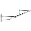 The Shopfitting Shop Barra appendiabiti da parete, tubo cromato da 32 mm, lunghezza: 91 cm