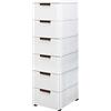 Generic Armadietto portaoggetti largo 30 cm per mensole da cucina, con cassetto stretto, con scatola portaoggetti (bianco)