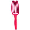 Olivia Garden Spazzola da dito ThinkPink Rosa Neon Spazzola per capelli piatta e ricurva