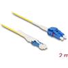 Delock - Cavo di rete - Da CS monomodale (M) a LC monomodale (M) - 2,0 m - 2 mm - Fibra ottica - Duplex - 9/125 micrometri