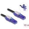 Delock - Cavo di rete - da RJ-45 (M) angolato a RJ-45 (M) angolato - 10,0 m - 6 mm - UTP - CAT 6 - senza alogeni - nero