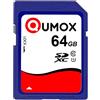 QUMOX 64GB 40 MB/s SD XC 64GB Classe 10 UHS-I Scheda di memoria digitale sicura