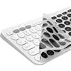 kwmobile Protezione Tastiera Americana Compatibile con Logitech K380 - Cover Tastiera Inglese US Copertina Silicone Nero