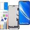 HLYGZX Display per iPhone 14 Plus LCD Schermo di Ricambio FHD Touchscreen 3D Touch Face ID Digitizer Cornice, Kit di Riparazione Impermeabile, Nuovo