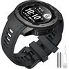 ANBEST Compatibile con Garmin Instinct 2/Instinct Cinturino, Braccialetto Sport di Ricambio in Silicone Adatto per Instinct 2/Instinct/Instinct Esports/Instinct Solar Smart Watch, Grigio Grafite