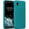 kwmobile Custodia Compatibile con Alcatel 1 (5.0) Cover - Back Case per Smartphone in Silicone TPU - Protezione Gommata - petrolio matt