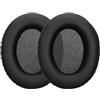 kwmobile 2x Cuscinetto Cuffie Compatibile con HyperX Cloud Stinger 2 Pad - Cuscinetti Ricambio Cuffie Over Ear Simil Pelle - nero/verde fluorescente