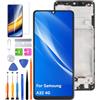 HLYGZX Schermo LCD sostitutivo per Samsung Galaxy A32 4G, schermo TFT, kit di riparazione per display LCD touch digitizer assembly (senza impronta digitale, nero con cornice) per A325F A325M A325N
