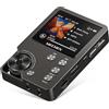 MECHEN M30 Lettore MP3 64GB, Hi Res Lettore FLAC Audio Digitale ad alta Risoluzione DSD Senza Perdita, Doppio DAC CUE Equalizzatore Rotella di Scorrimento, Memoria Espandibile a 256GB (Gray-US)