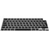 kwmobile Protezione Tastiera Russa Compatibile con Apple MacBook PRO 14 (2023) M2 A2779 / M3 A2918 / M3 A2992 - Cover Tastiera Russo QWERTY - Copertina Silicone Nero