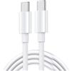 Sooiiyu Cavo USB C to USB C 1M, 60W Cavo USB Type-C PD 3A Ricarica Rapida, Compatibile con iPhone 17/16/15 Pro Max, MacBook, iPad Pro/Air, Samsung Galaxy S25/S24 /S23/S22/S21, Google Pixel