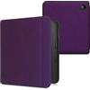 kwmobile Custodia eReader Compatibile con Kobo Libra 2 Cover - eBook Reader Flip Case - viola - Fiori in Rilievo Viola
